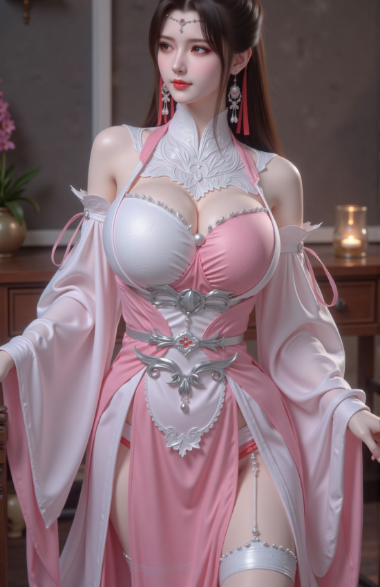 粉黛倾城，霓裳舞春风，一袭华裳醉流年