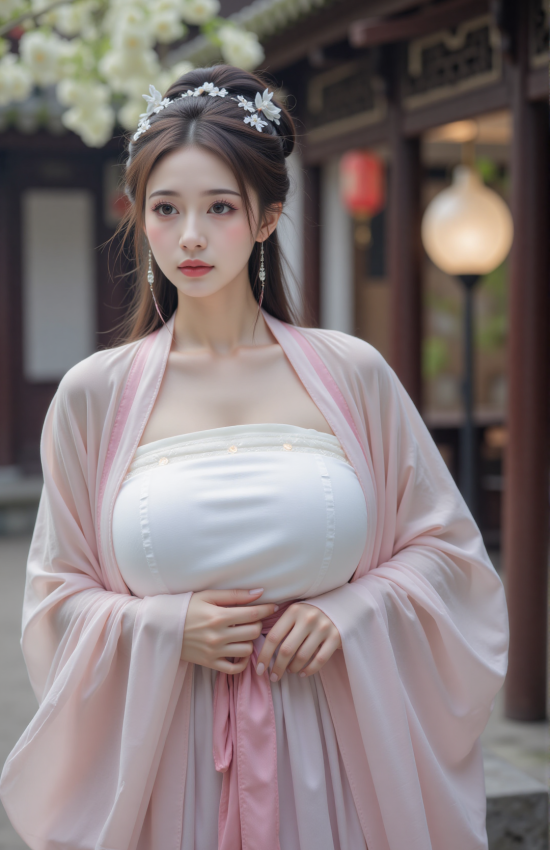 春风拂袖，花影入梦，美人如画，心归故里